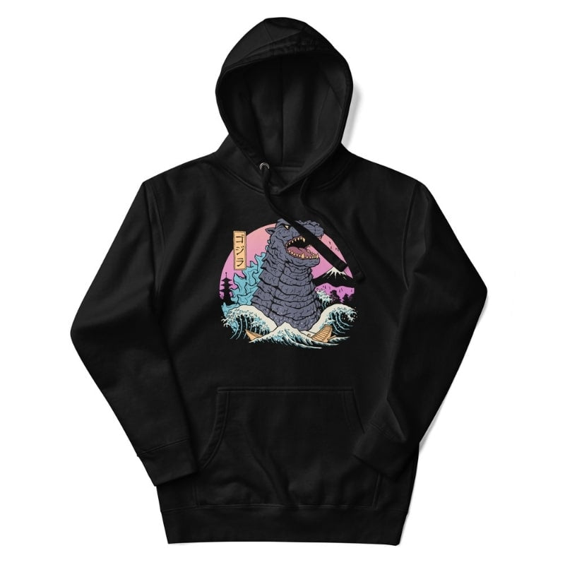 Japanilainen retro Kaiju huppari - S