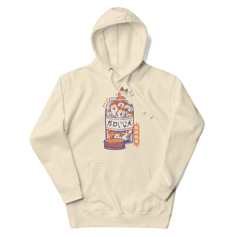 Japanilainen Shiba Anti-Depressiivinen hikinen toppi - S / Beige
