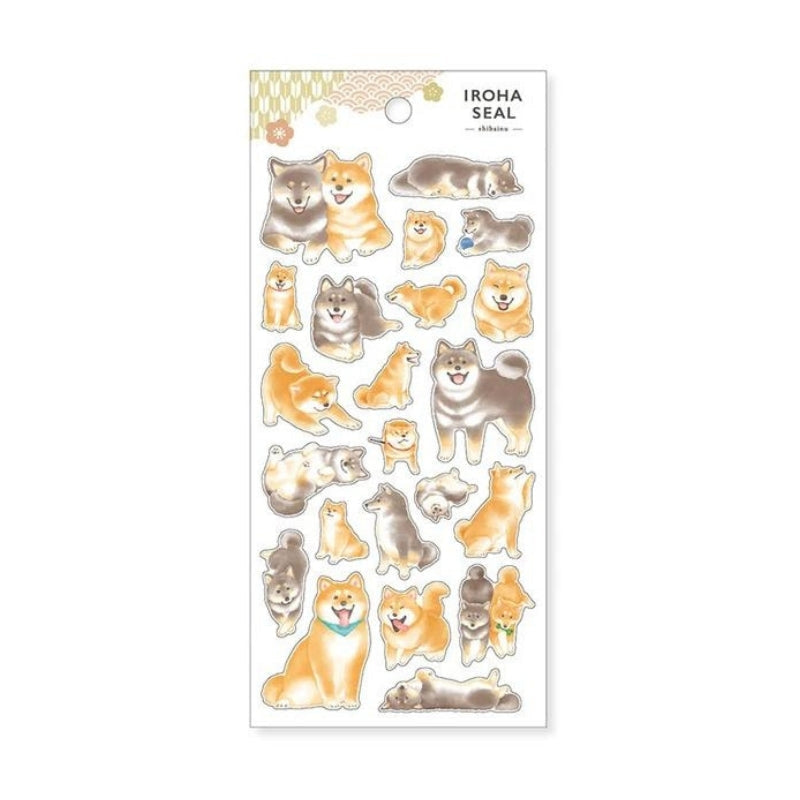 Japanilainen Shiba Inu tarroja