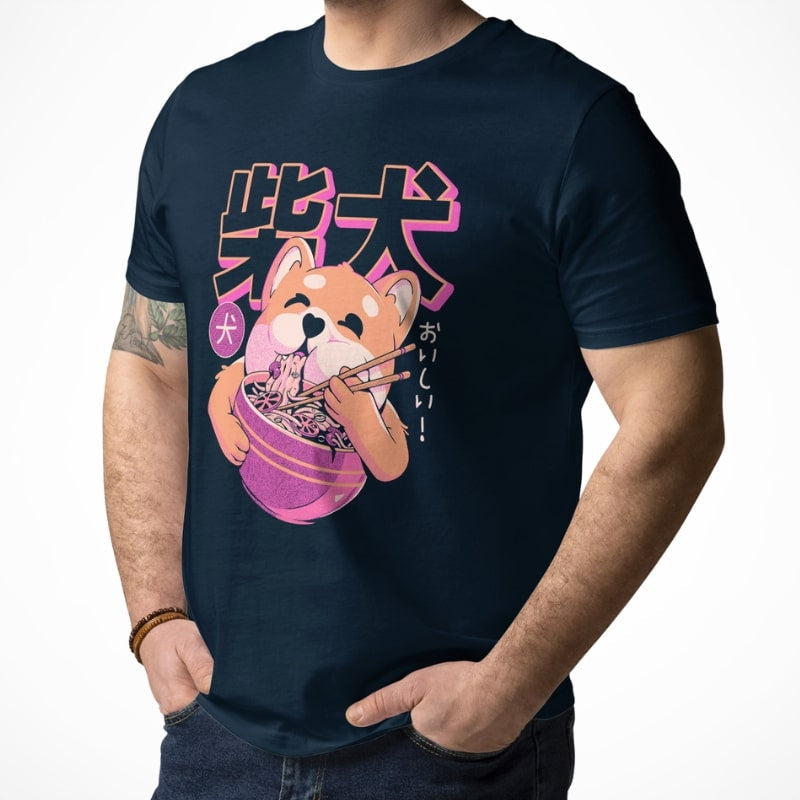 Japanilainen Shiba Nuudeli T-paita