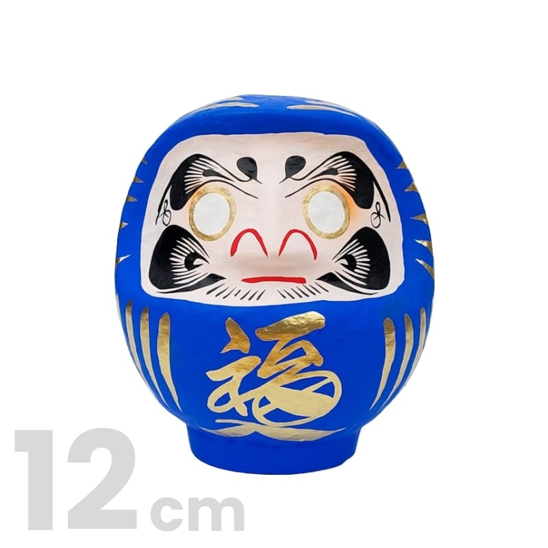 Japanilainen sininen Daruma - 9-15 cm