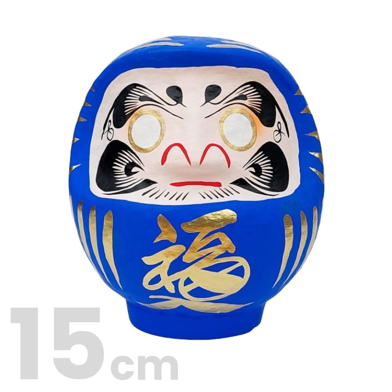 Japanilainen sininen Daruma - 9-15 cm