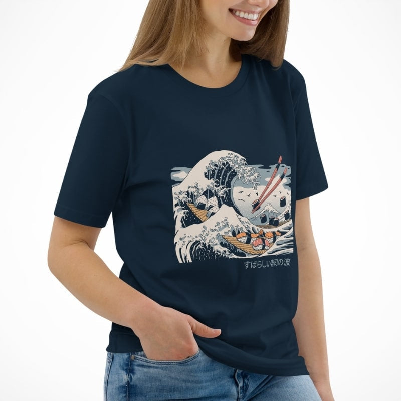 Japanilainen Sushi Kanagawa T-paita