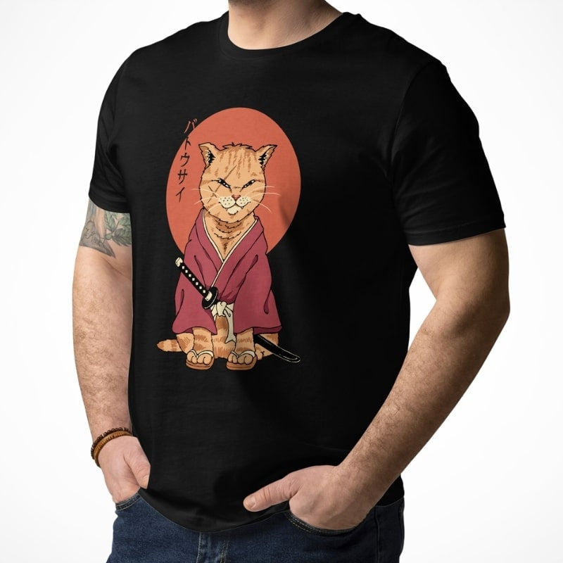 Japanilainen T-paita Neko Battôsaï