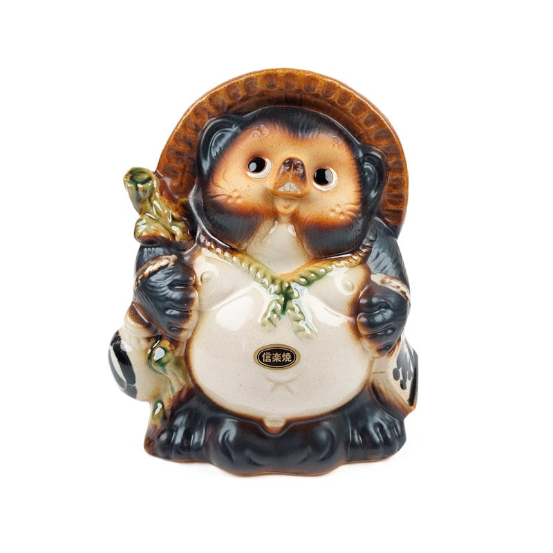 Japanilainen Tanuki Statuette