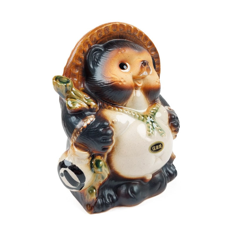 Japanilainen Tanuki Statuette