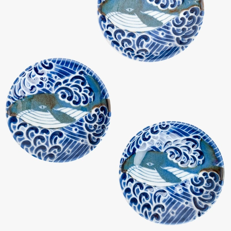 Japanilainen valas pieni lautanen