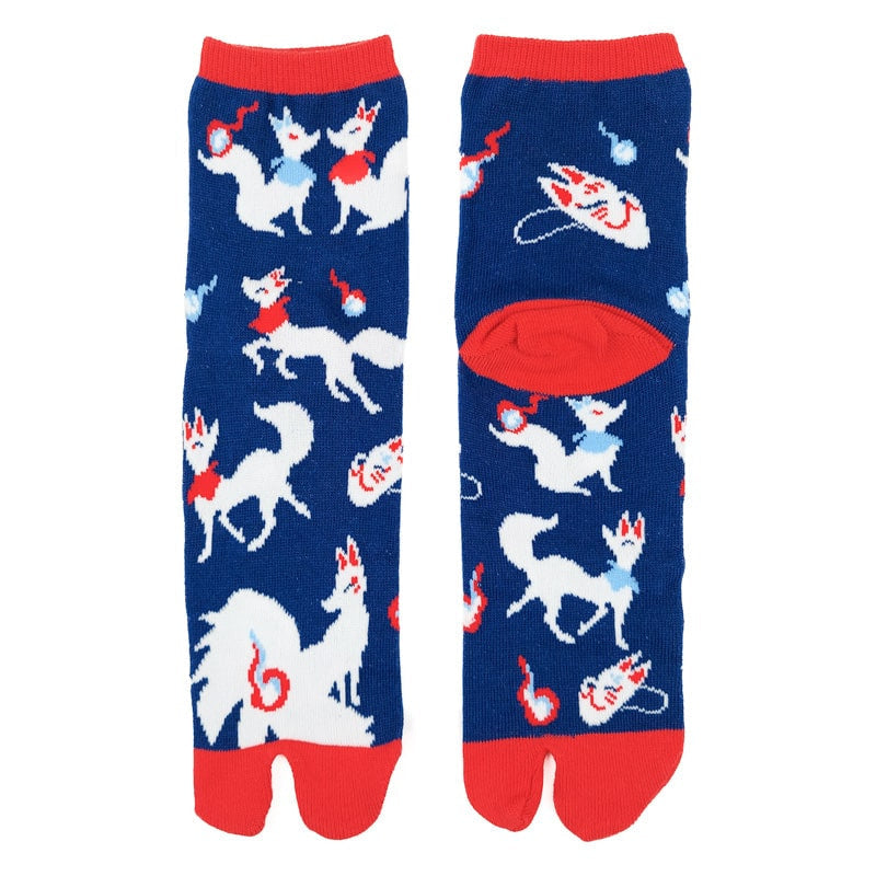 Japanilaiset Kitsune-sukat - EU 35-39