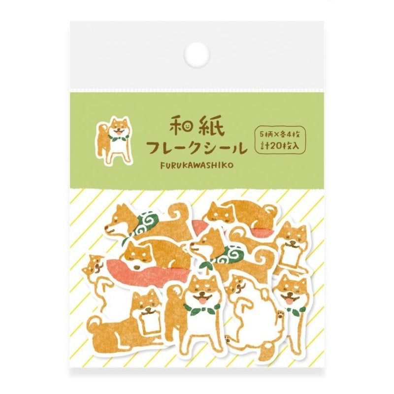 Japanilaiset tarrat Shiba-koira