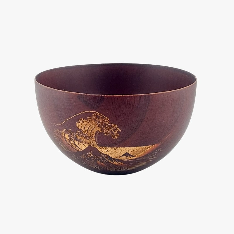 Kanagawa Japanilainen puinen kulho