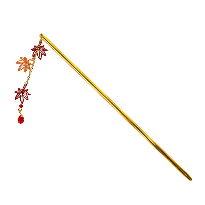 Japanilaiset Kanzashi-koristeet: Momiji-lehdet
