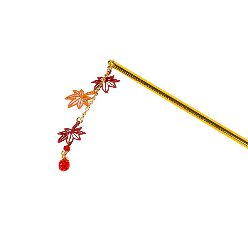Japanilaiset Kanzashi-koristeet: Momiji-lehdet