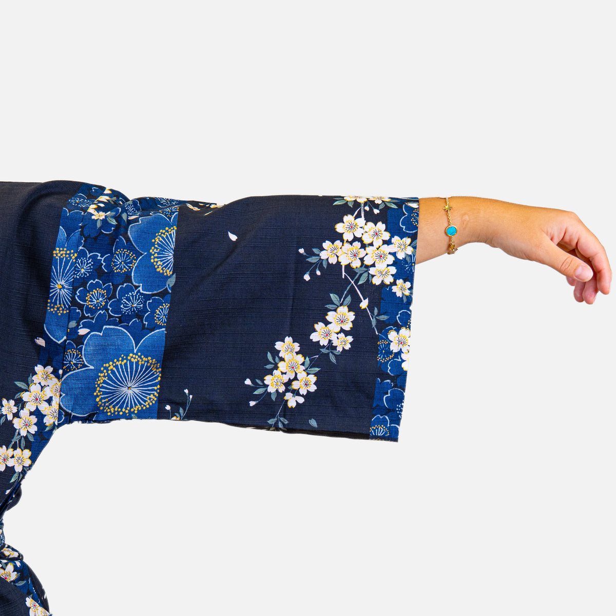Naisten Happi-kimono, sininen Sakura