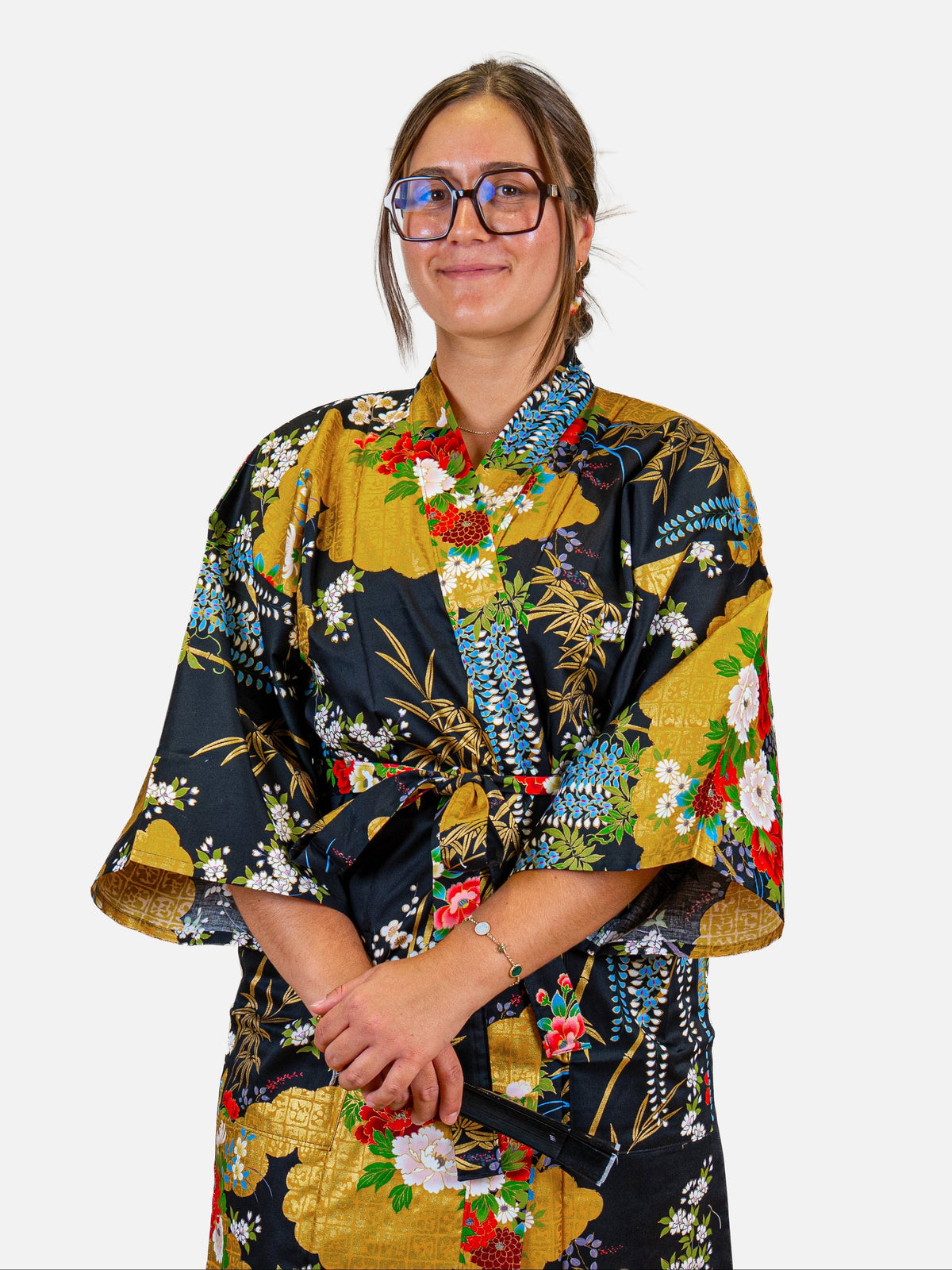 Naisten Botan-kimmono, kultainen Happi