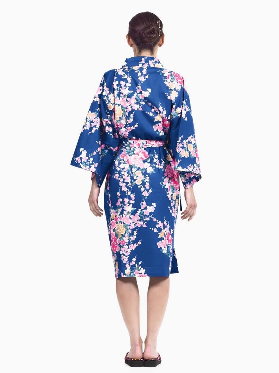 Naisten Happi Botan to Uchōran Kimono - Yhden kokoinen