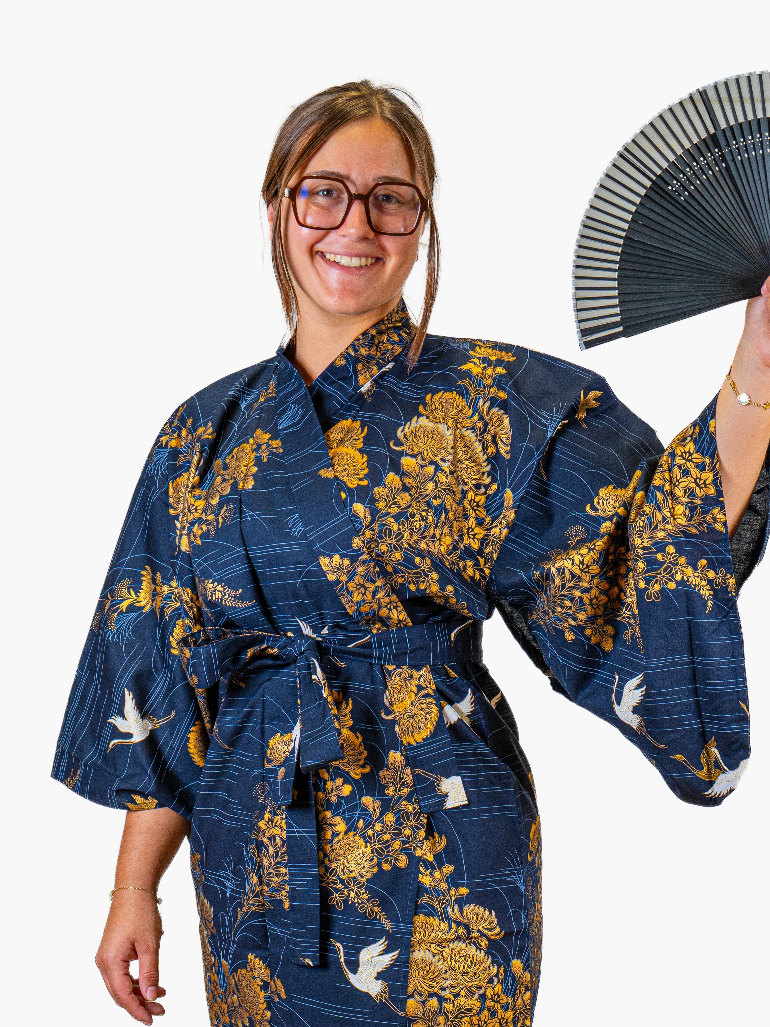 Naisten japanilainen kimono Kiku Tsuru