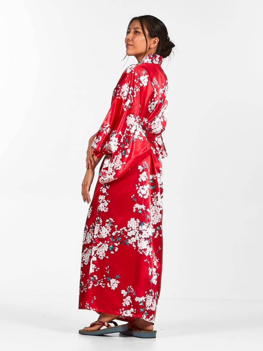 Cherry Blossom Naisten japanilainen Kimono - Yhden kokoinen