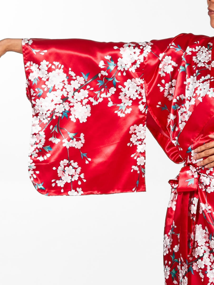 Cherry Blossom Naisten japanilainen Kimono - Yhden kokoinen