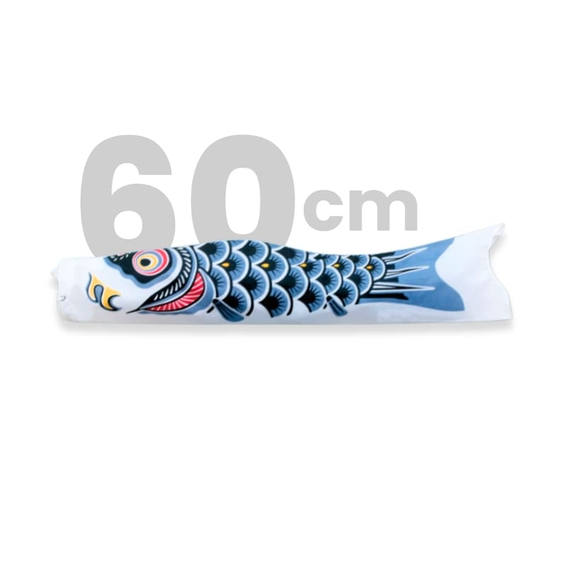 Musta perinteinen japanilainen Koinobori - 60 cm
