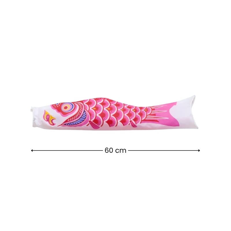 Perinteinen vaaleanpunainen japanilainen Koinobori 60 cm