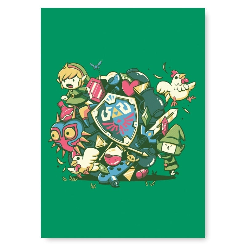 Japanilainen legendaarinen eeppinen juliste - A3