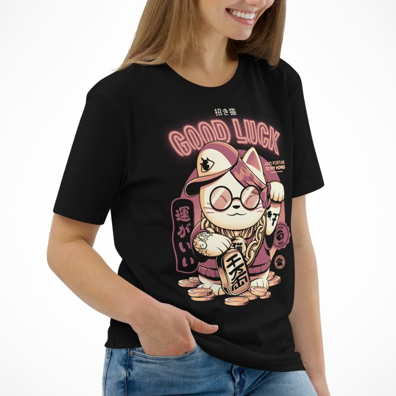 Maneki Neko Japanilainen T-paita