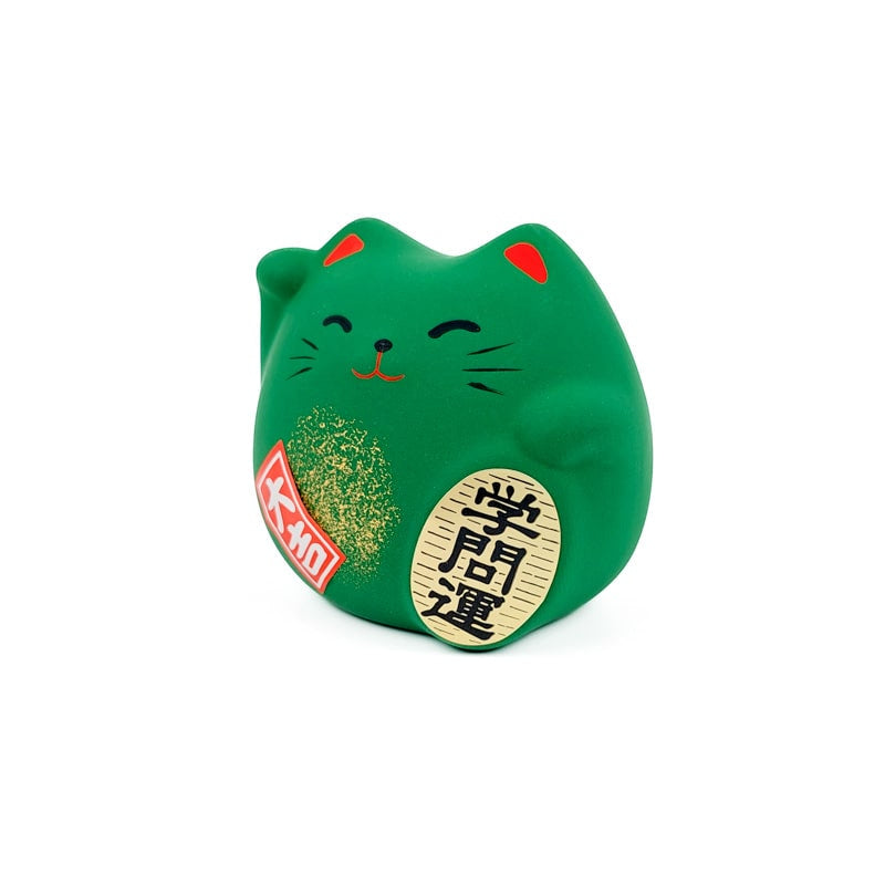 Maneki Neko pyöreä vihreä