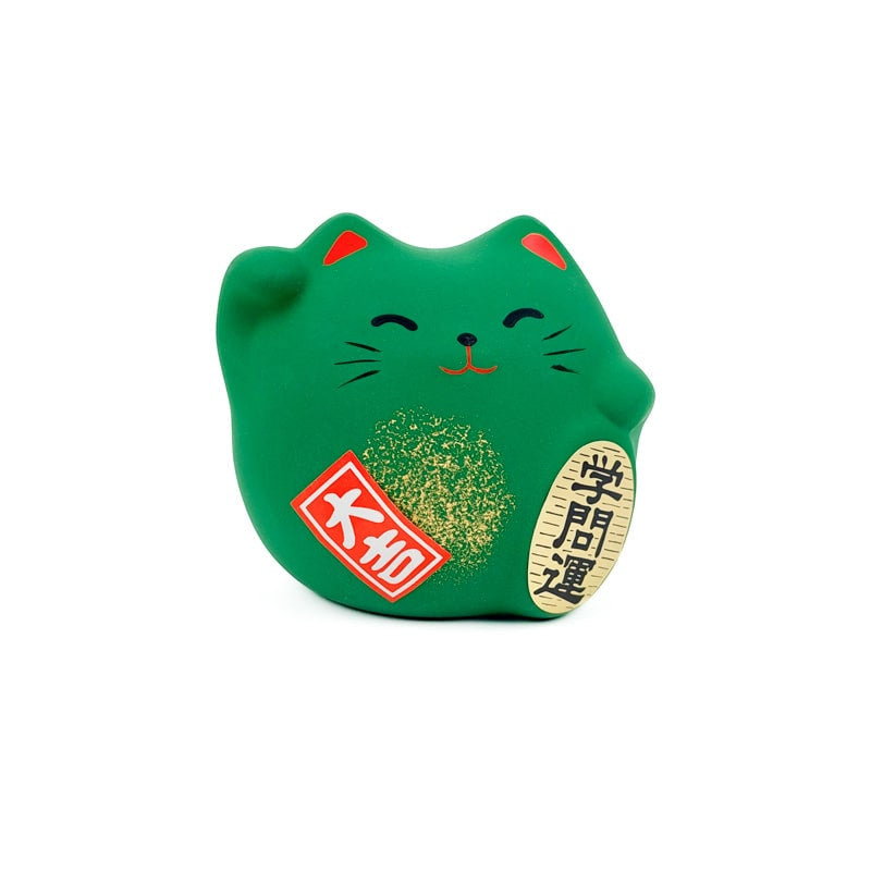 Maneki Neko pyöreä vihreä