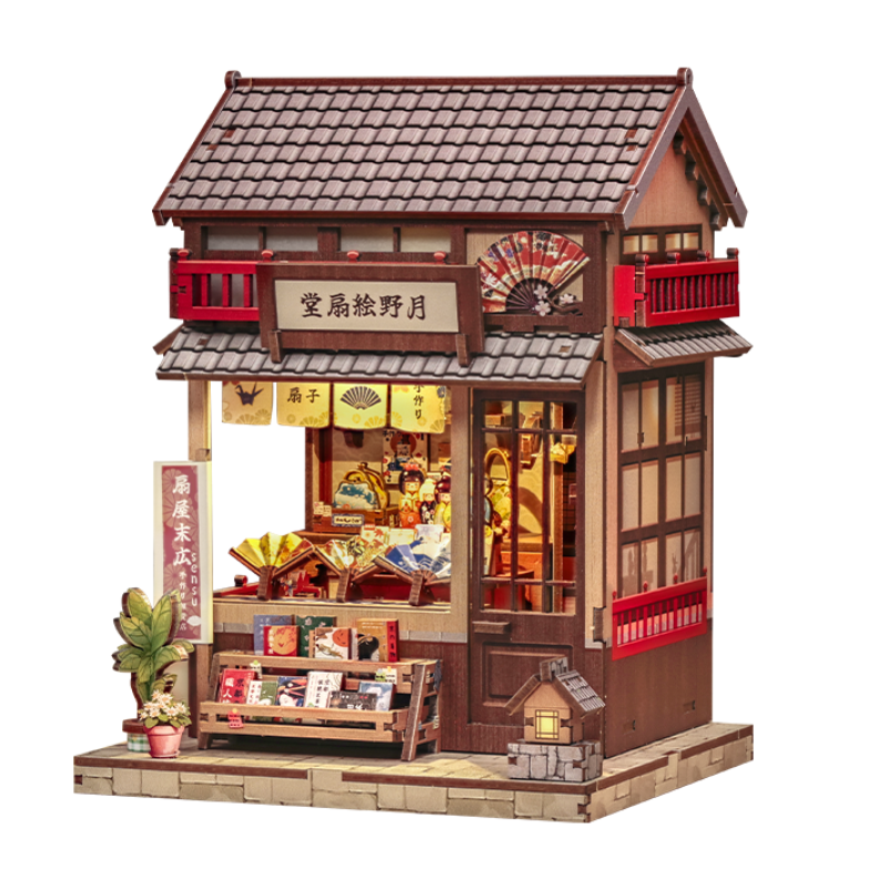 Japanilainen puinen pienoismalli Tsukino Eogi-Dou