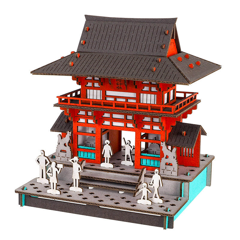 Japanilainen pienoismalli – Inari-pyhäkön Rōmon-portti