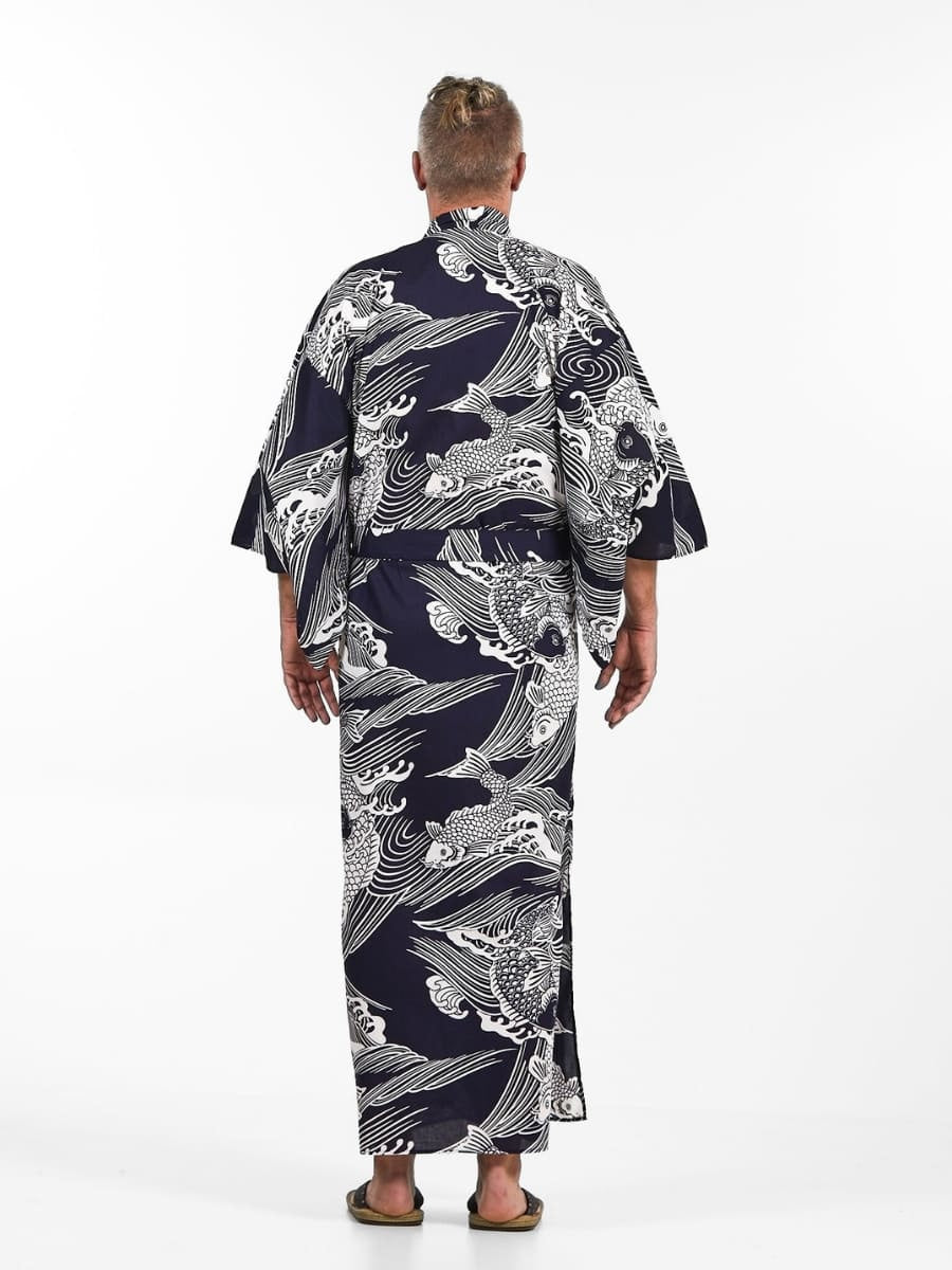 Miesten Carpe Koï Yukata Kimono