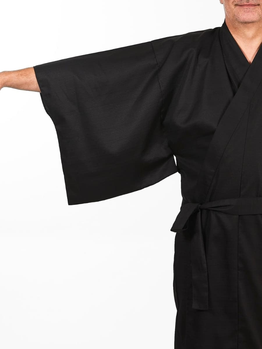Miesten japanilainen Kimono Musta - Yksi koko