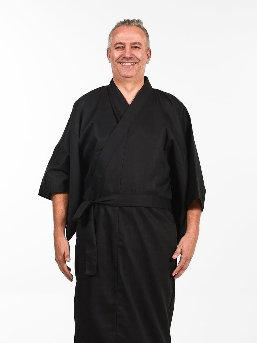 Miesten japanilainen Kimono Musta - Yksi koko