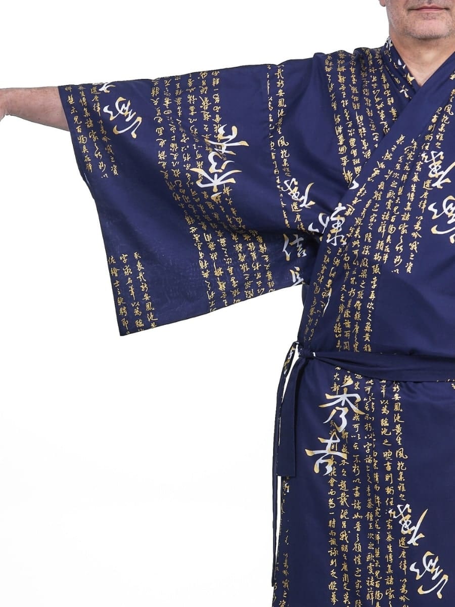 Miesten Kanji Yukata Kimono