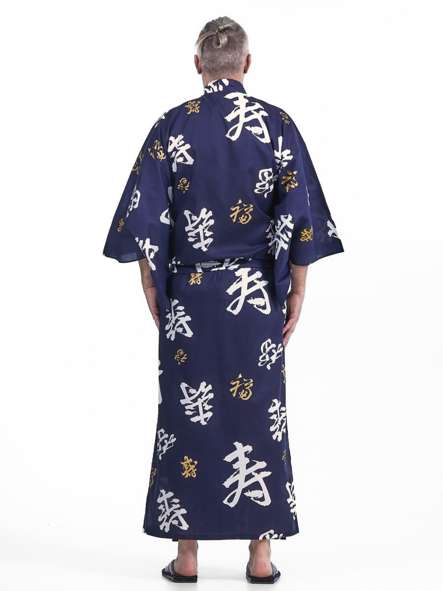 Miesten Yukata Kimono Kotobuki Kotobuki