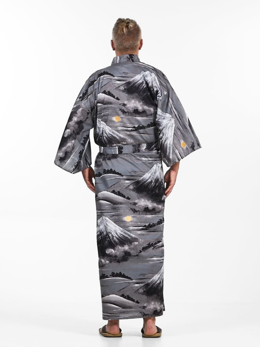 Miesten Yukata Kimono Mount Fuji