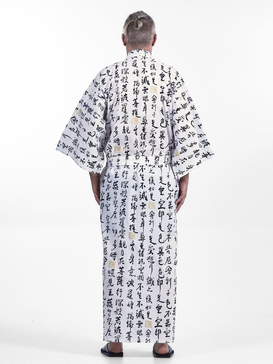 Miesten Yukata Sutra Hannya Kimono Kimono