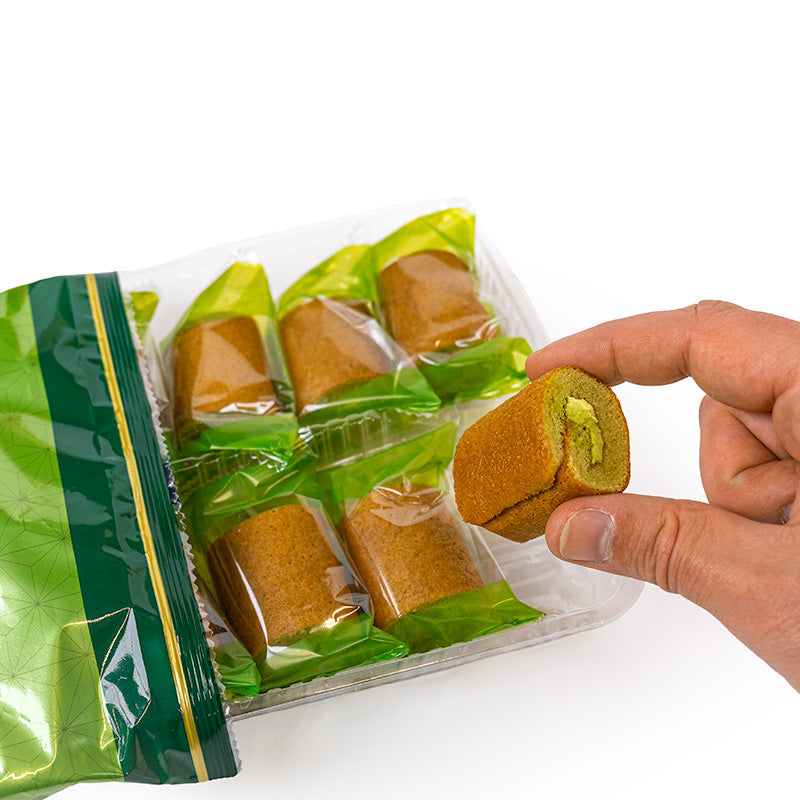 Uji Matcha Mini Roll Cakes