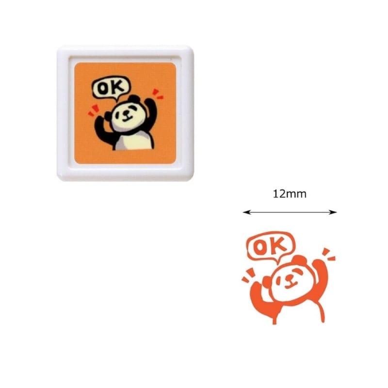 Mini japanilainen panda leima