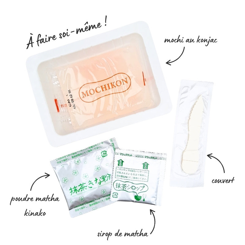 Mochikon Konjac-hyytelö Matchan kanssa