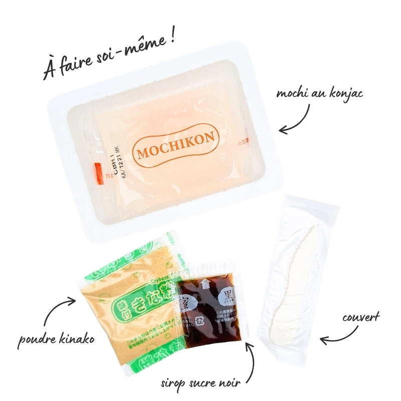 Mochikon Konjac-hyytelö Musta sokeri & Kinako