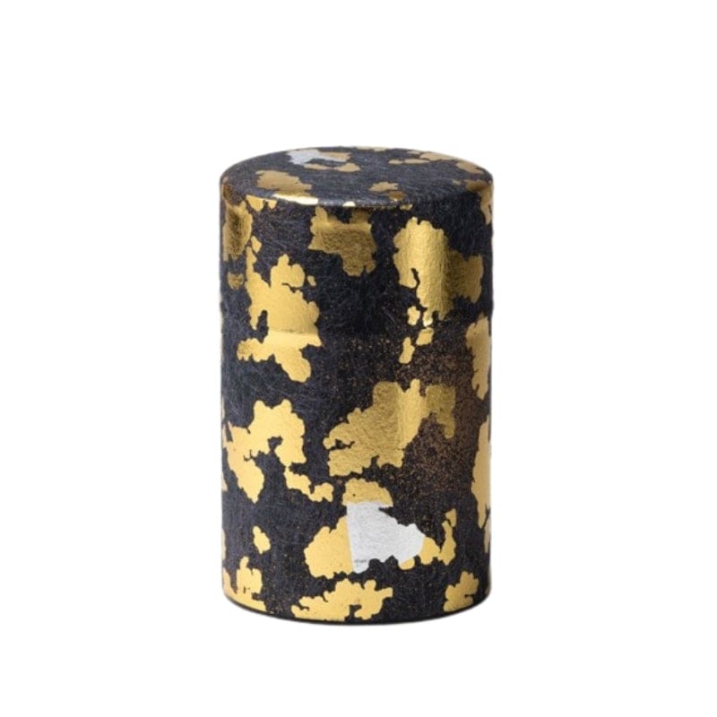 Musta ja kultainen Washi-paperin teepakkaus