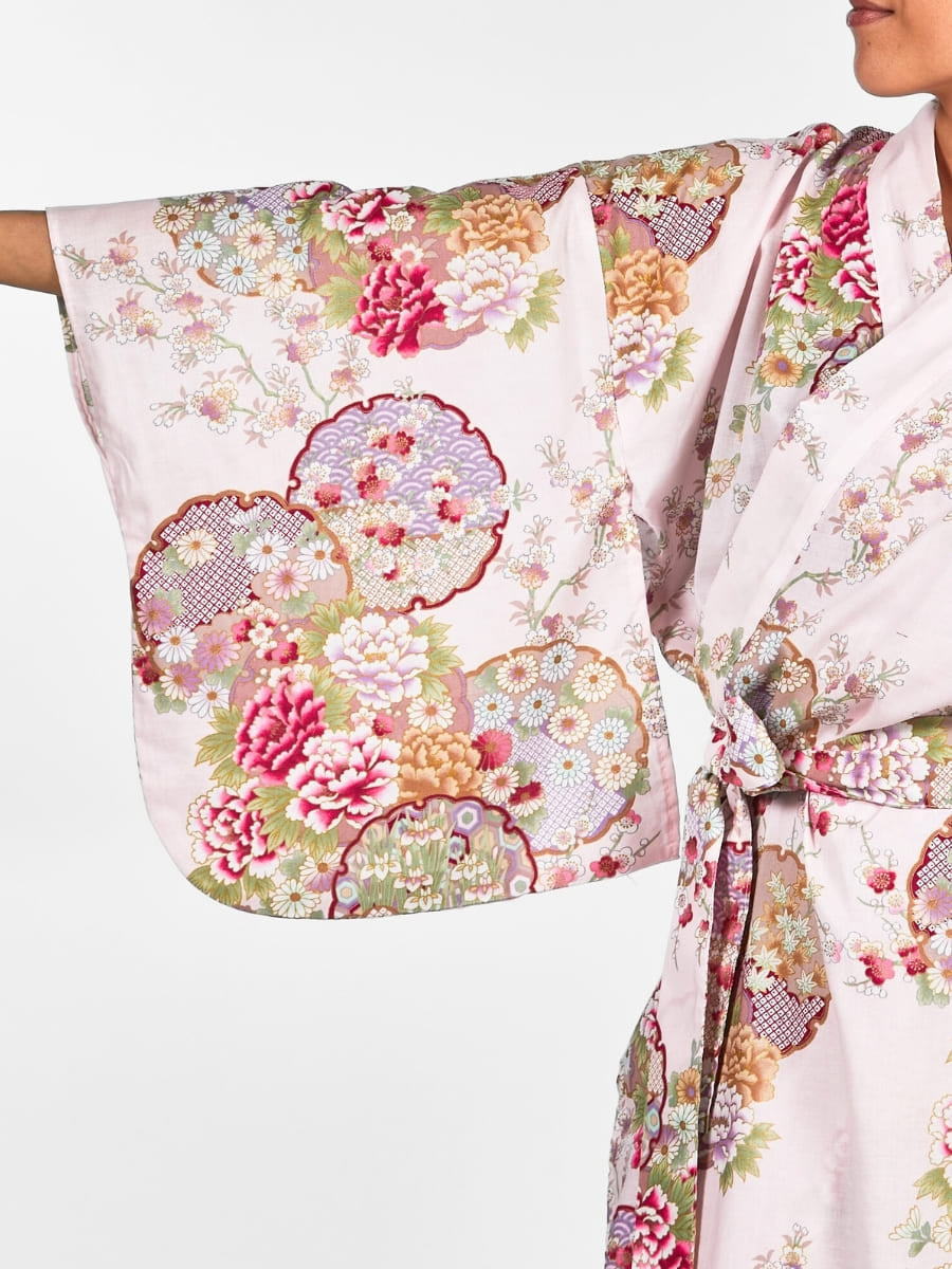 Naisten Maru Mon japanilainen Kimono - Yksi koko