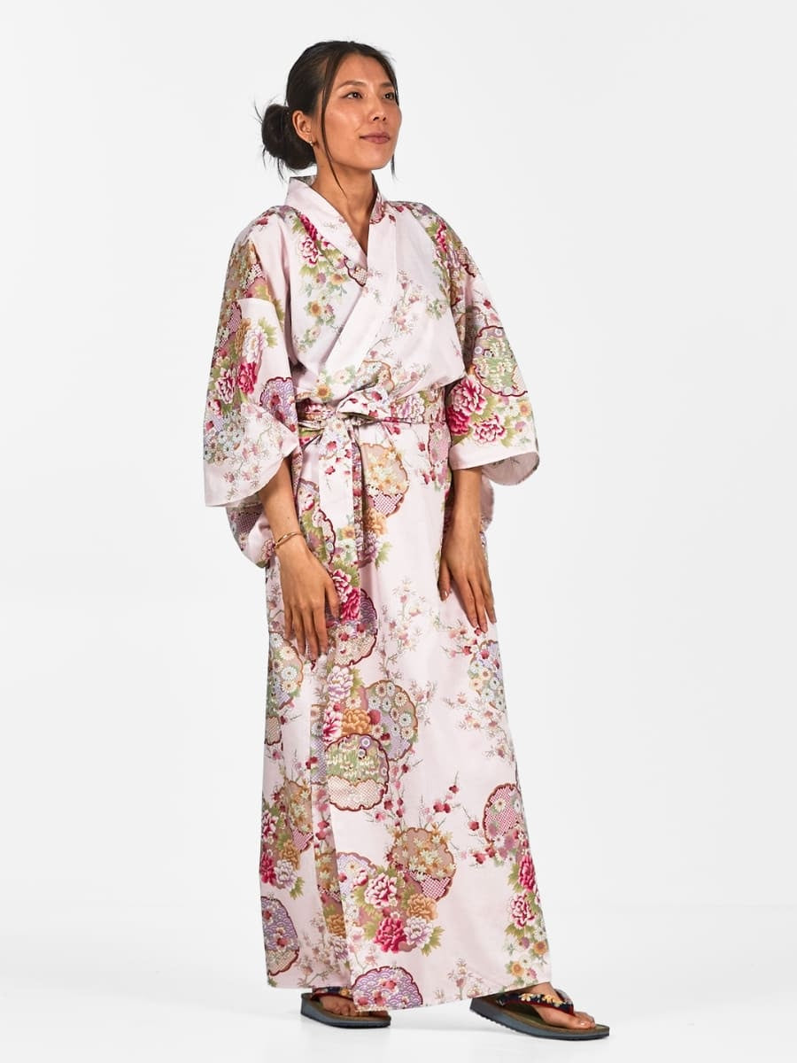 Naisten Maru Mon japanilainen Kimono - Yksi koko