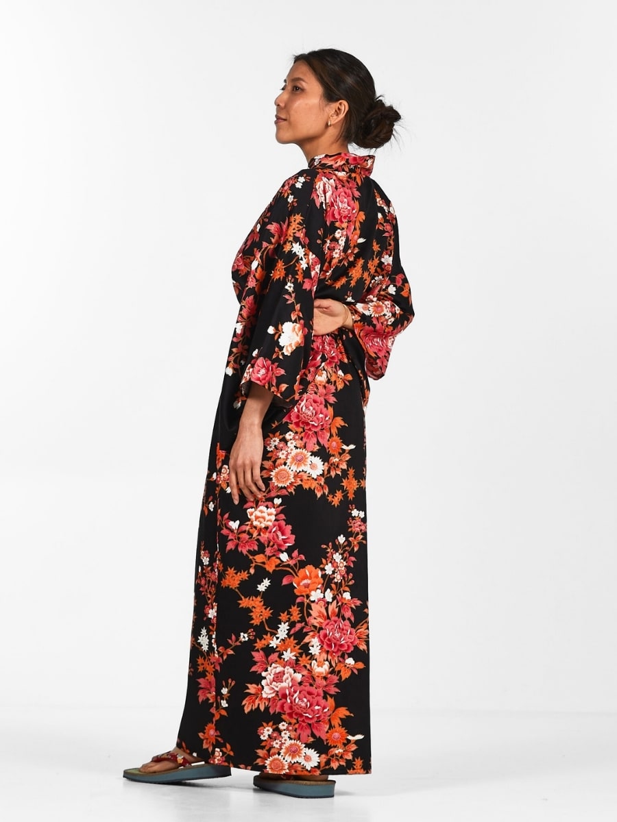 Naisten Sakura to Botan japanilainen Kimono - Yksi koko