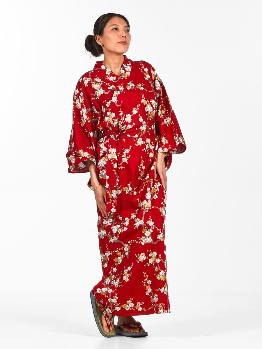 Naisten Shiraume Yukata-kimono