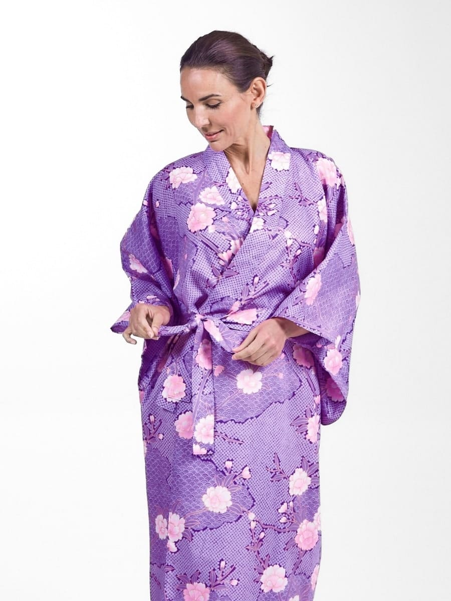 Naisten Yukata Kimono Sakura to Kumo Kimono Sakura to Kumo