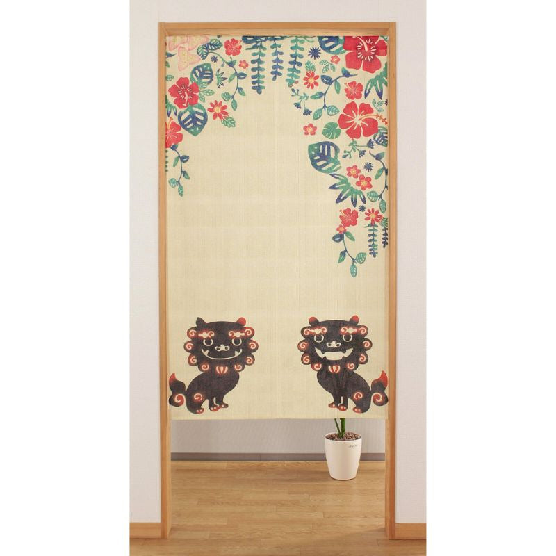 Japanilainen Noren Shisa - 85 x 150 cm
