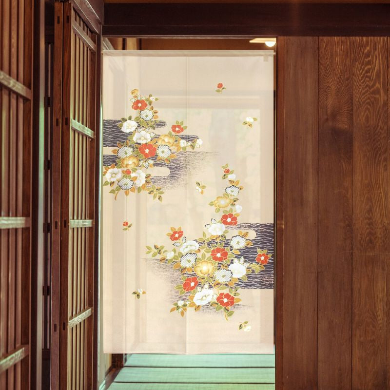 Tsubaki Japanilainen Noren - 85 x 150 cm