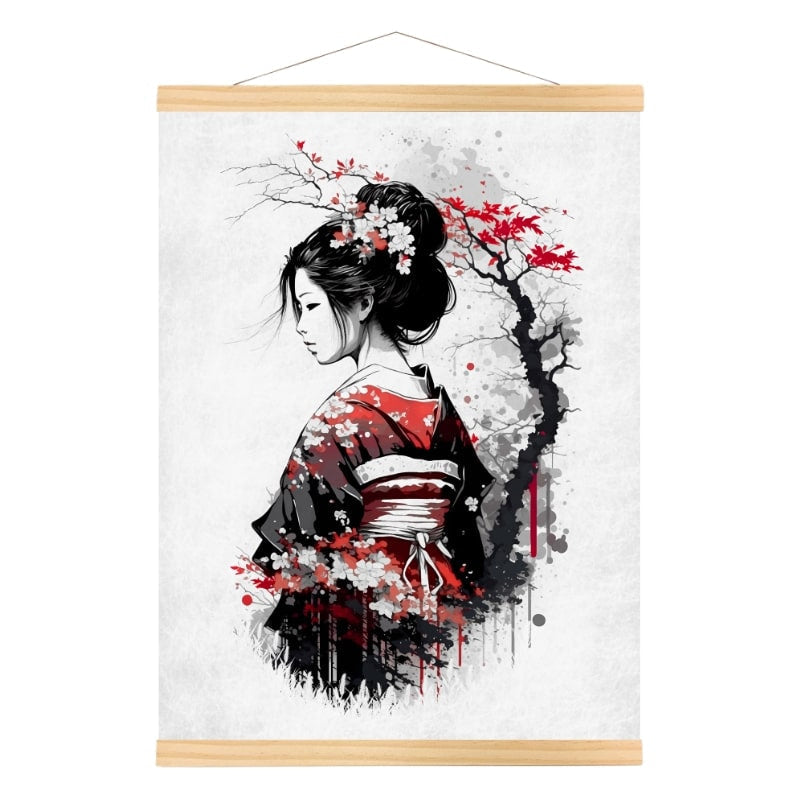 Nostalgia Geishan japanilaisesta julisteesta - A3